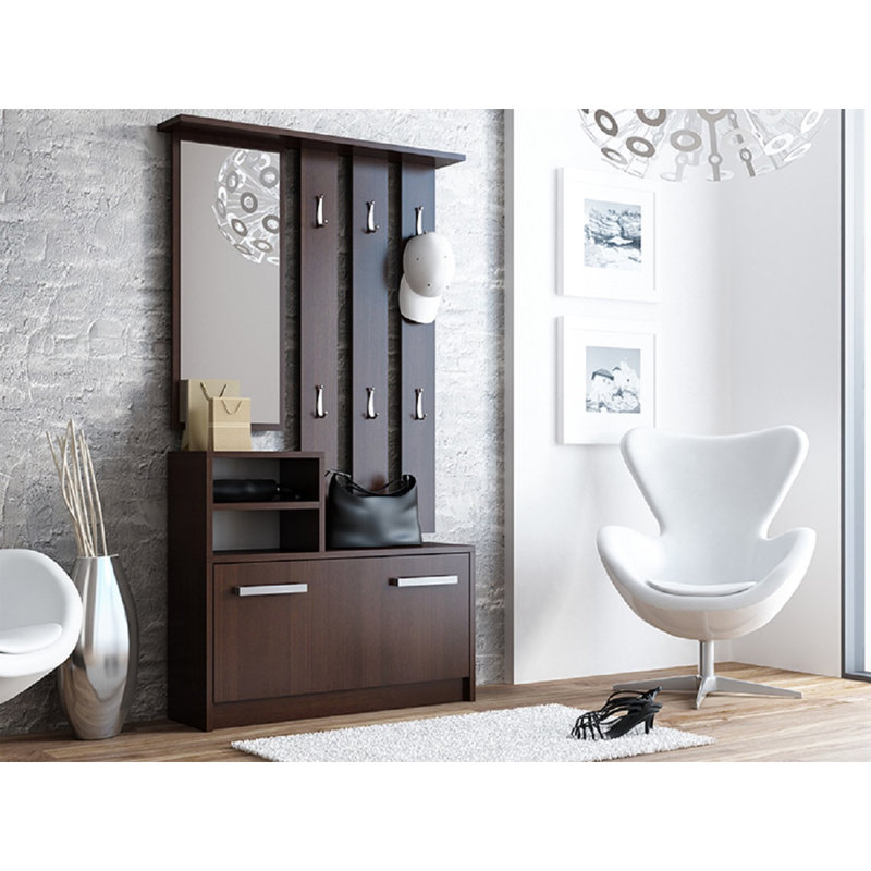 Mercury Row Centreville Hall Tree with Shoe Storage & Reviews Wayfair